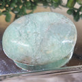 Natural Chrysoprase Palm Stone | Polished Green Chrysoprase Crystal | One-of-a-Kind Palm Stone