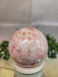 Sunstone Sphere • Peach Copper Flash
