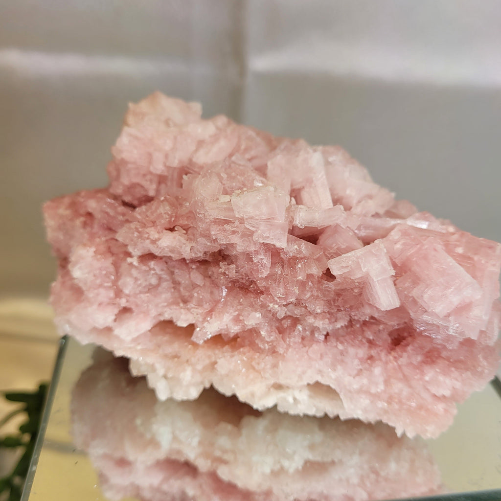 Pink Halite Crystal Specimen  | Trona, California | Natural Mineral Display Piece | 343g | 114.3mm
