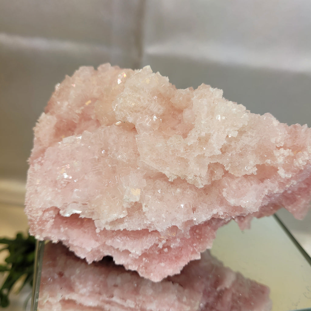 Pink Halite Crystal Specimen  | Trona, California | Natural Mineral Display Piece | 343g | 114.3mm
