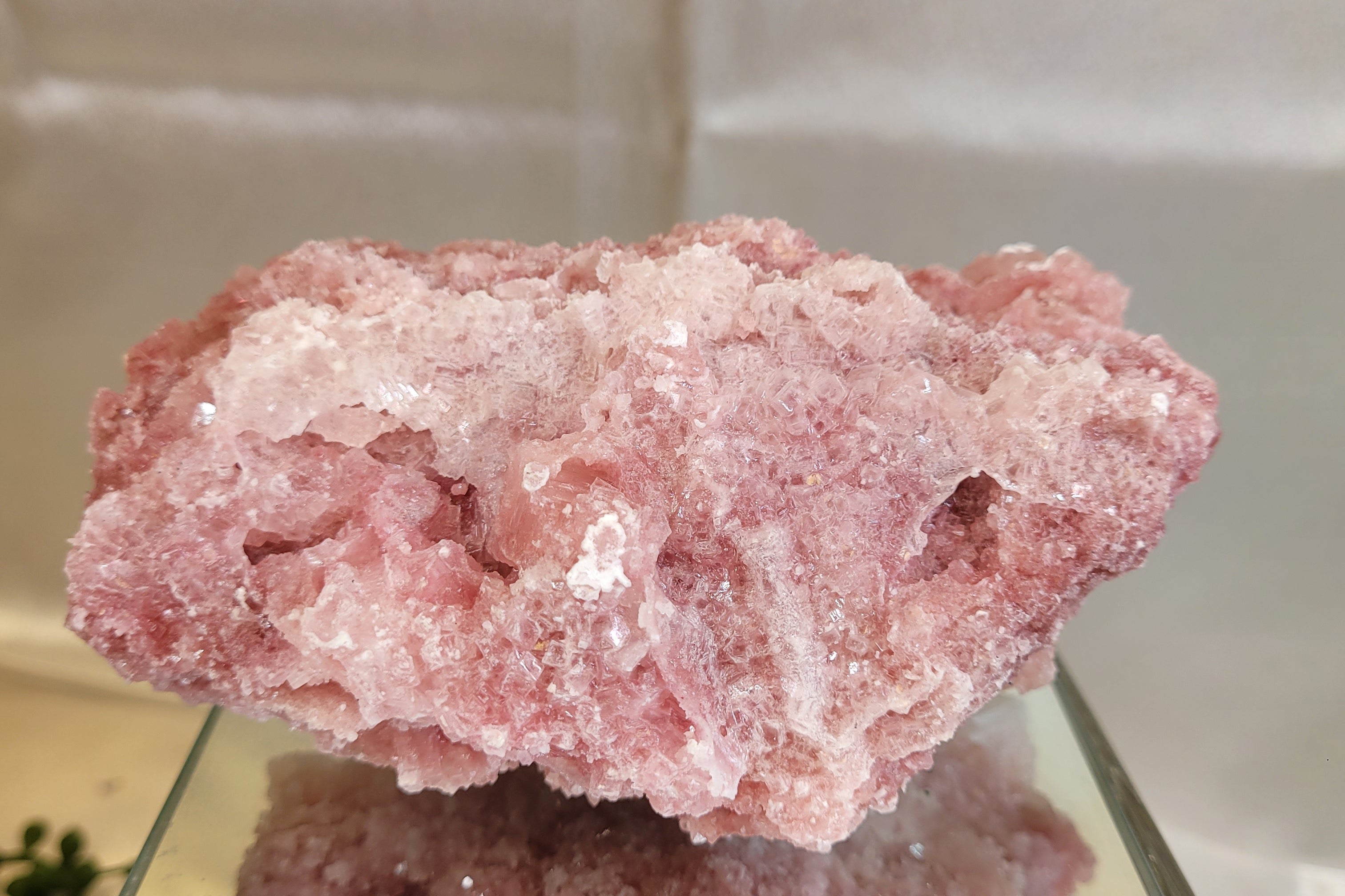 Pink Halite Crystal Specimen | Trona, California | Natural Pink Halite Cluster | 405g | 120.2mm