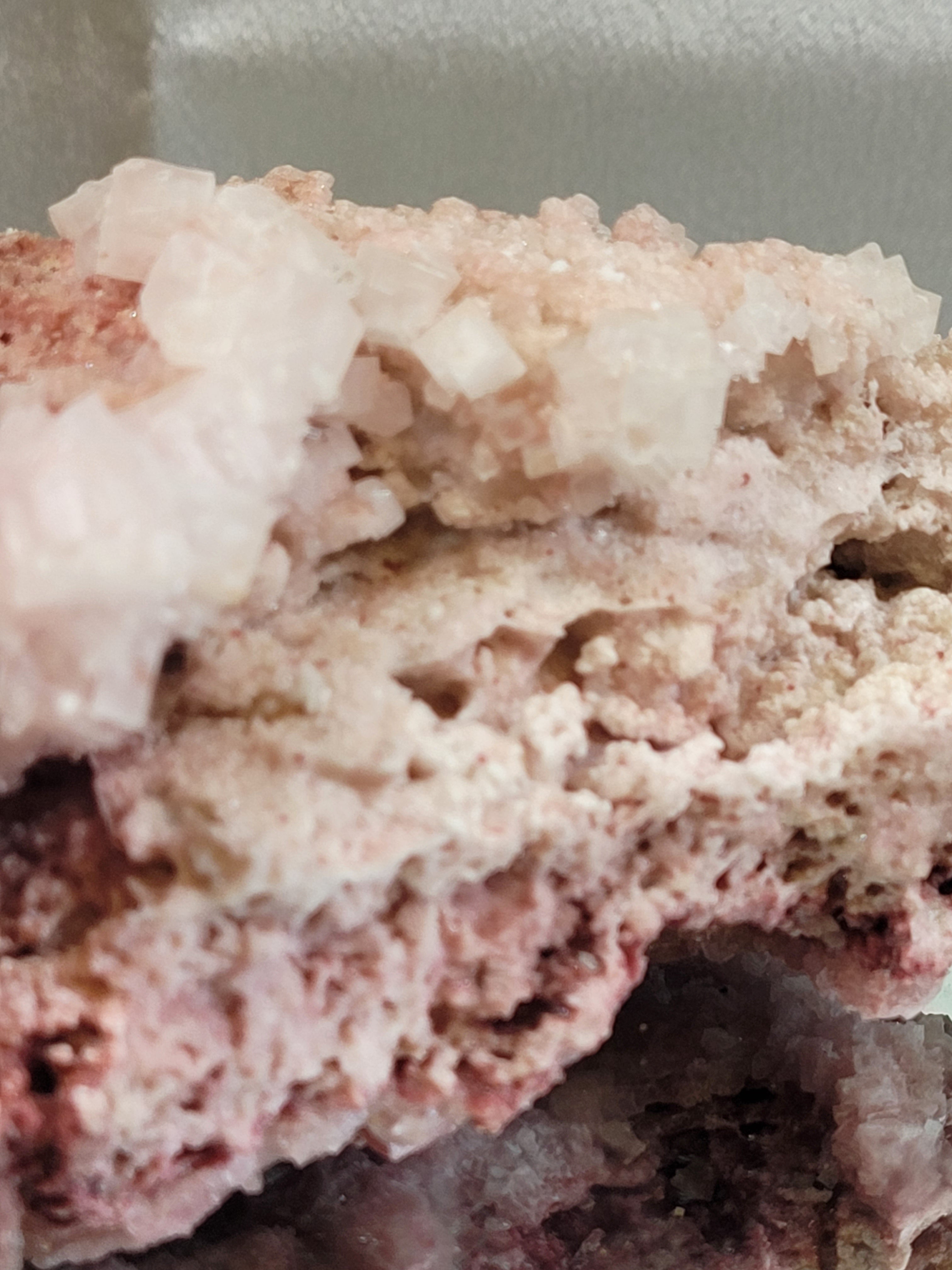 Pink Halite Crystal Specimen | Trona, California | Collector Mineral Display Piece | 445g | 134.3mm
