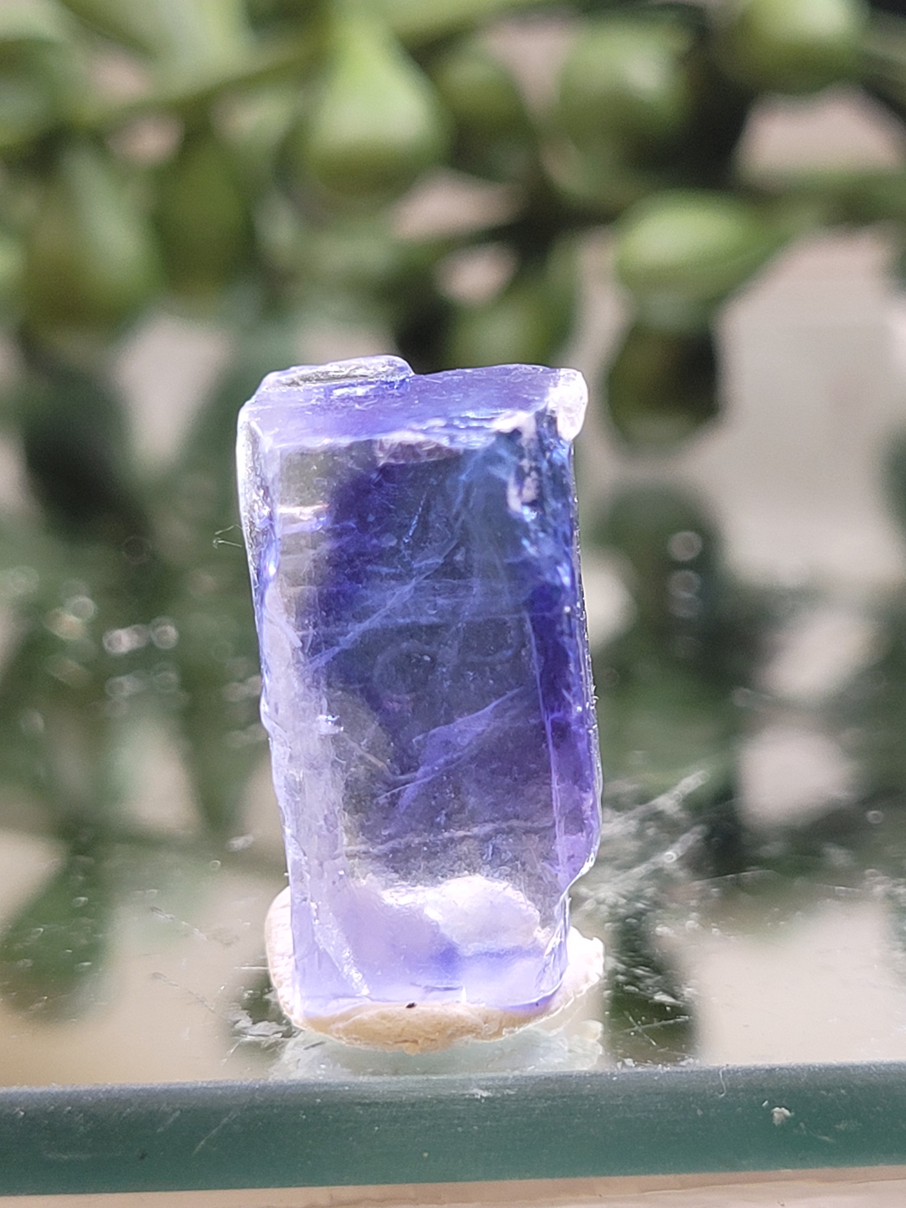 Blue Halite Crystal Specimen | Natural Deep Blue Salt Crystal | Rare Mineral Collector Piece | 18.6mm | 2g