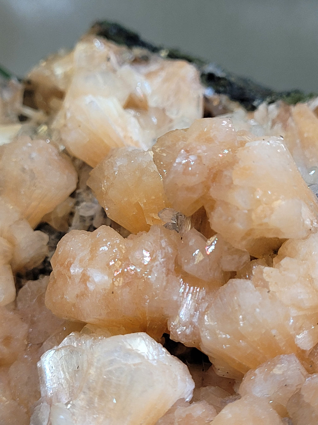 Peach Stilbite with Apophyllite on Matrix | Natural Mineral Specimen | Exact Piece