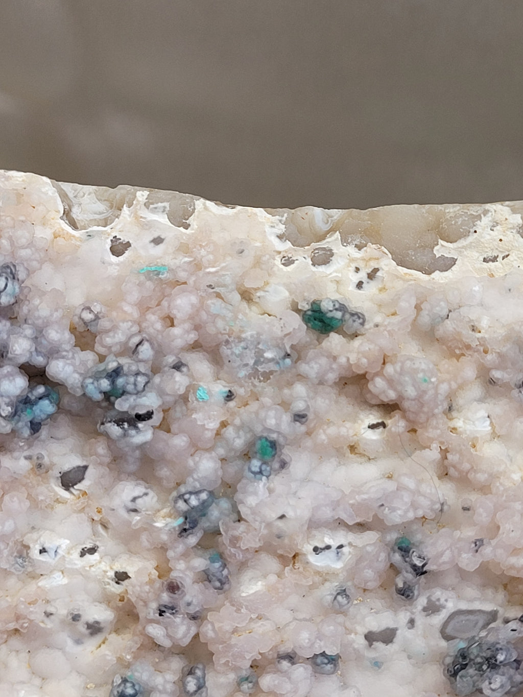Botryoidal Chrysocolla on Chalcedony | Natural Mineral Specimen | Exact Piece