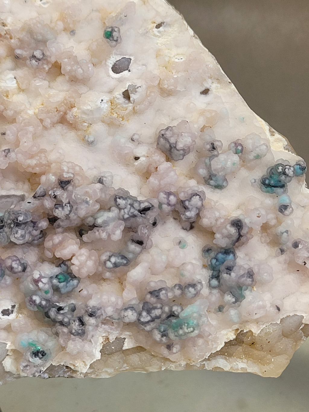 Botryoidal Chrysocolla on Chalcedony | Natural Mineral Specimen | Exact Piece