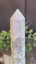 Natural Howlite Tower | 77mm Polished Crystal Point | 69g