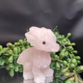 Rose Quartz Baby Dragon | Fantasy Crystal Carving