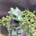 Ruby in Zoisite Baby Dragon Carving | UV Reactive Fantasy Crystal