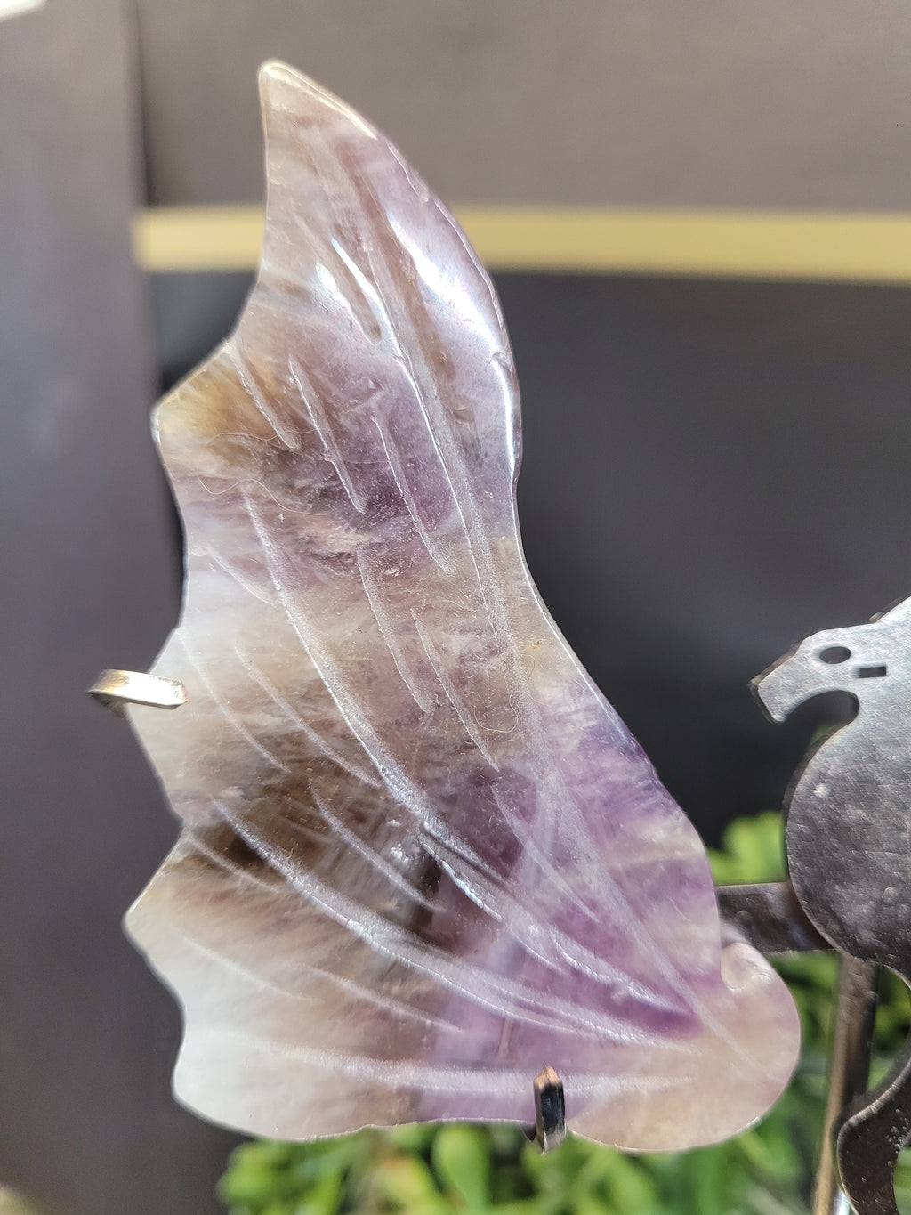 Crystal Dragon Wings on Stand | Choose Your Stone