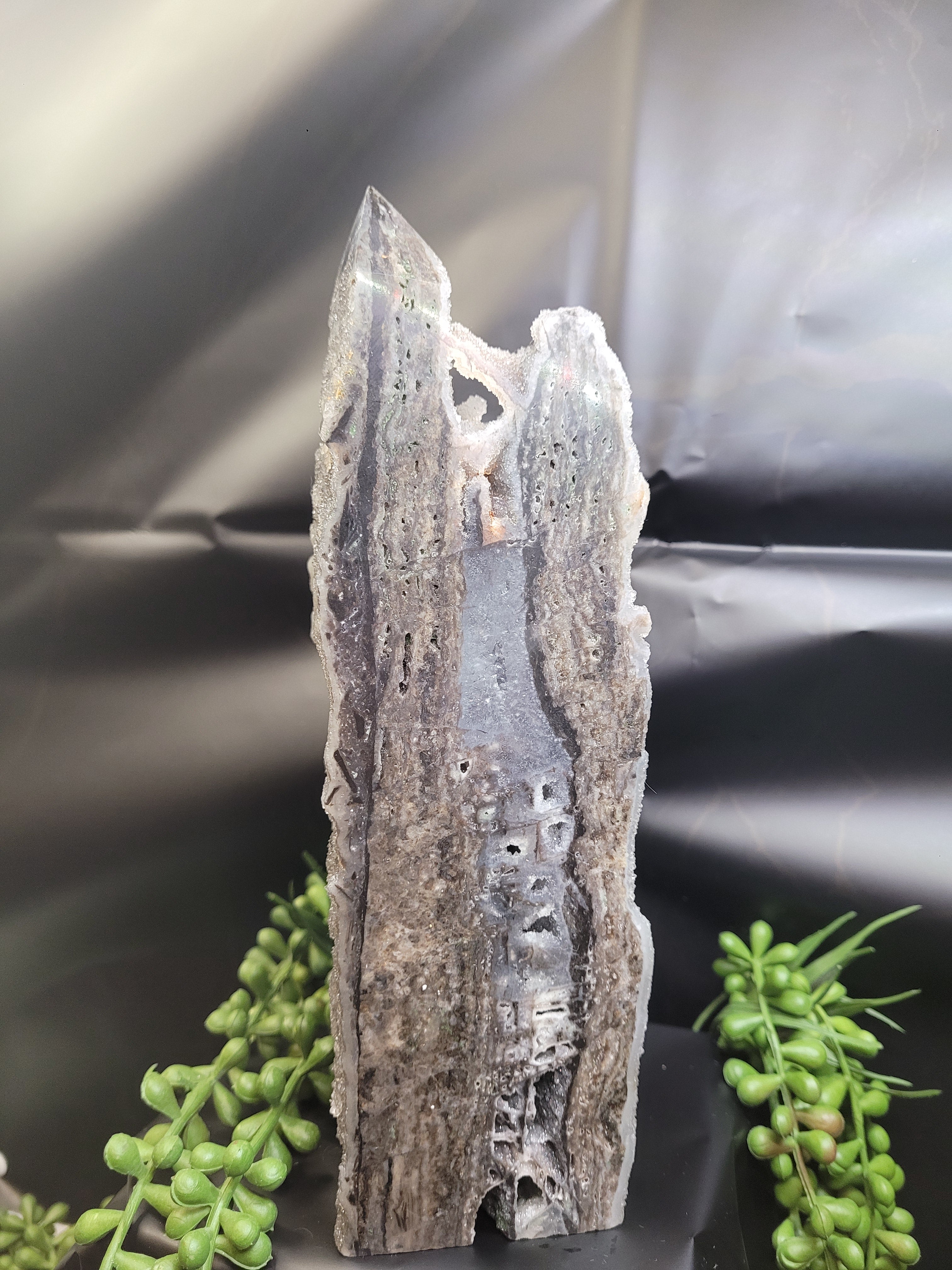 Druzy Calcite Point • Crystal Cathedral Formation