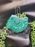 Malachite Slice • Polished Natural Cross Section