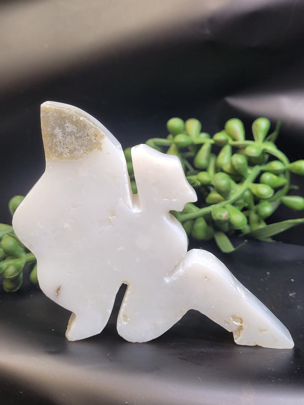 White Plume Agate Fairy
