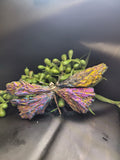 Rainbow Titanium Black Kyanite Dragonfly