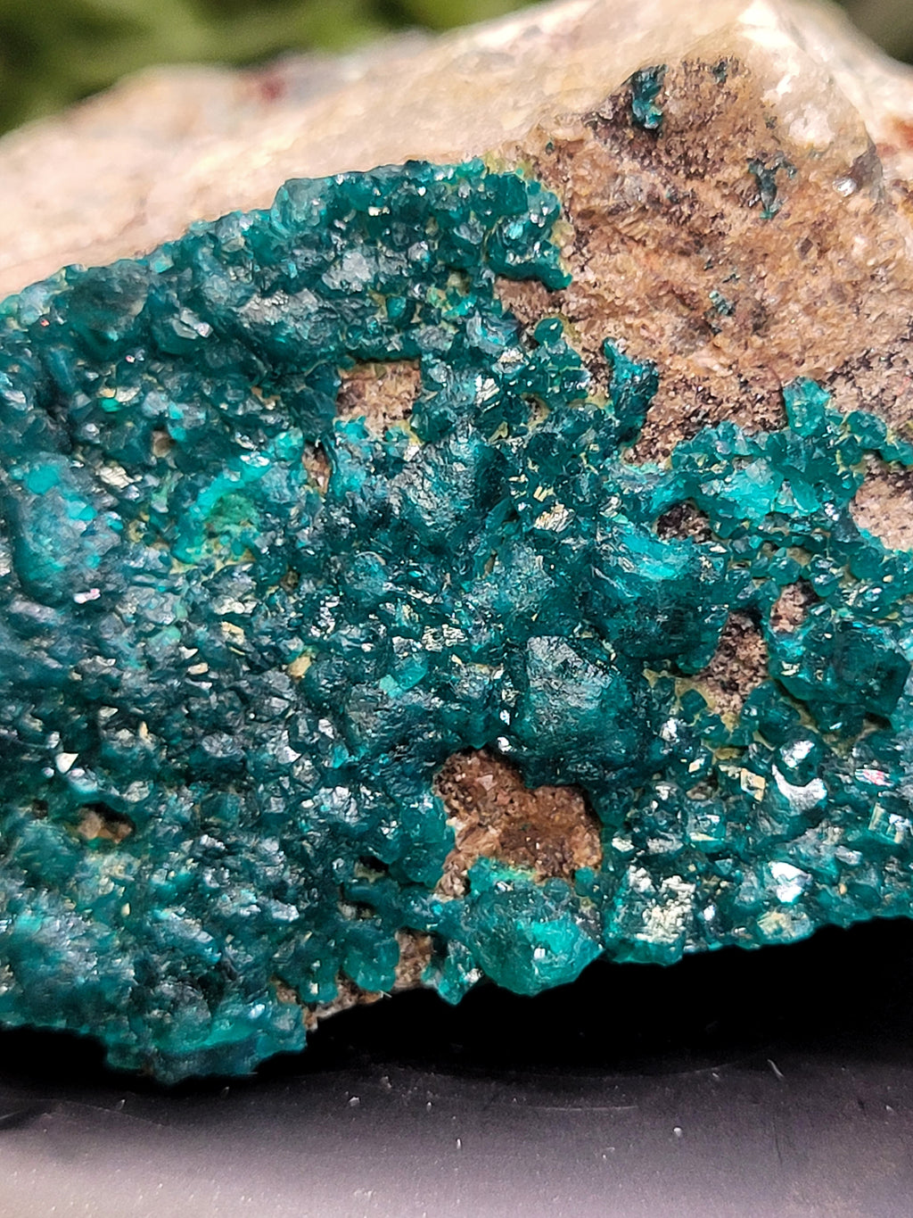 Dioptase Specimen on Matrix