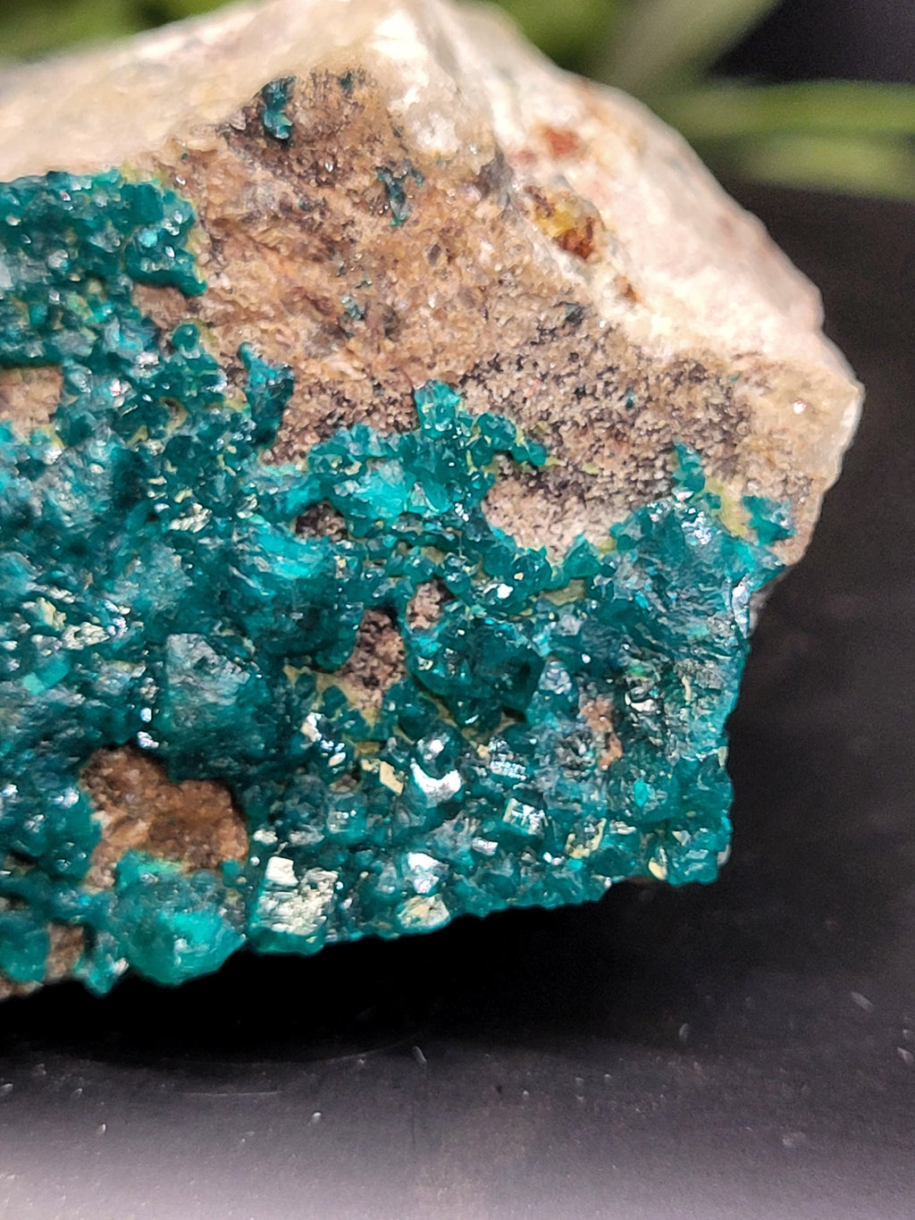 Dioptase Specimen on Matrix