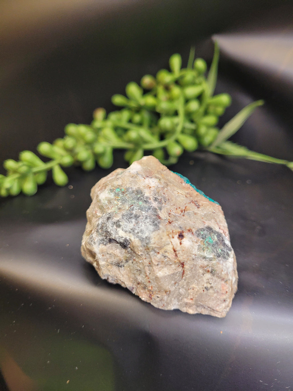 Dioptase Specimen on Matrix