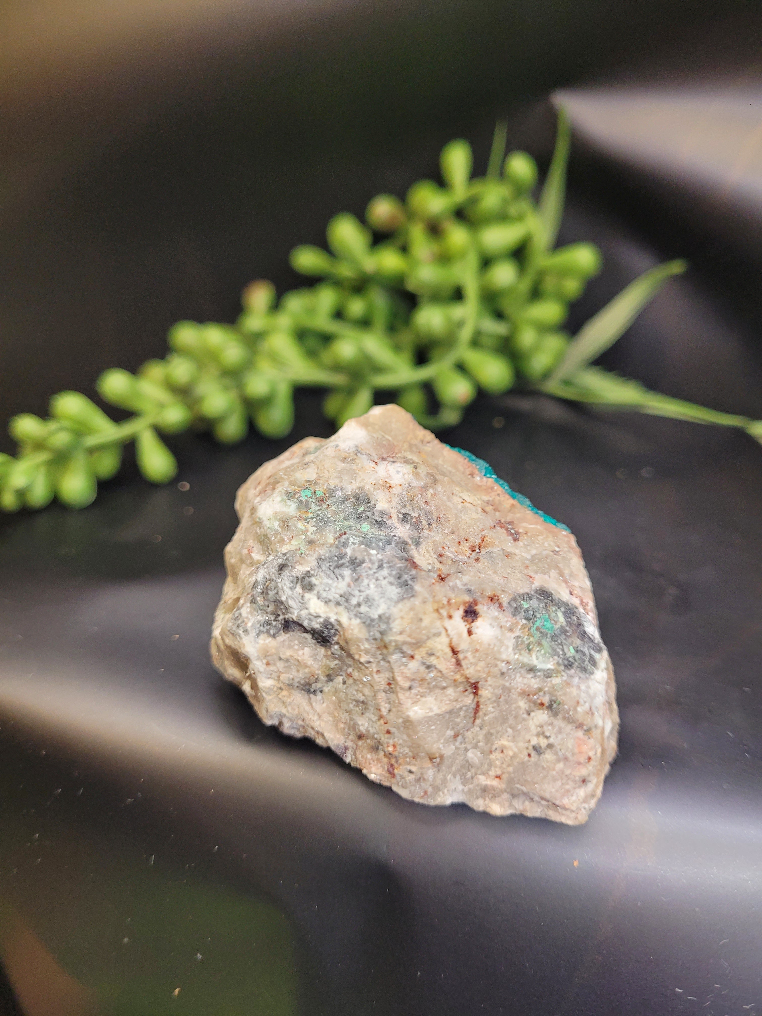 Dioptase Specimen on Matrix