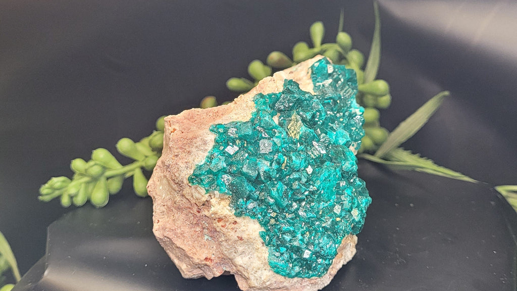 Dioptase Specimen on Matrix