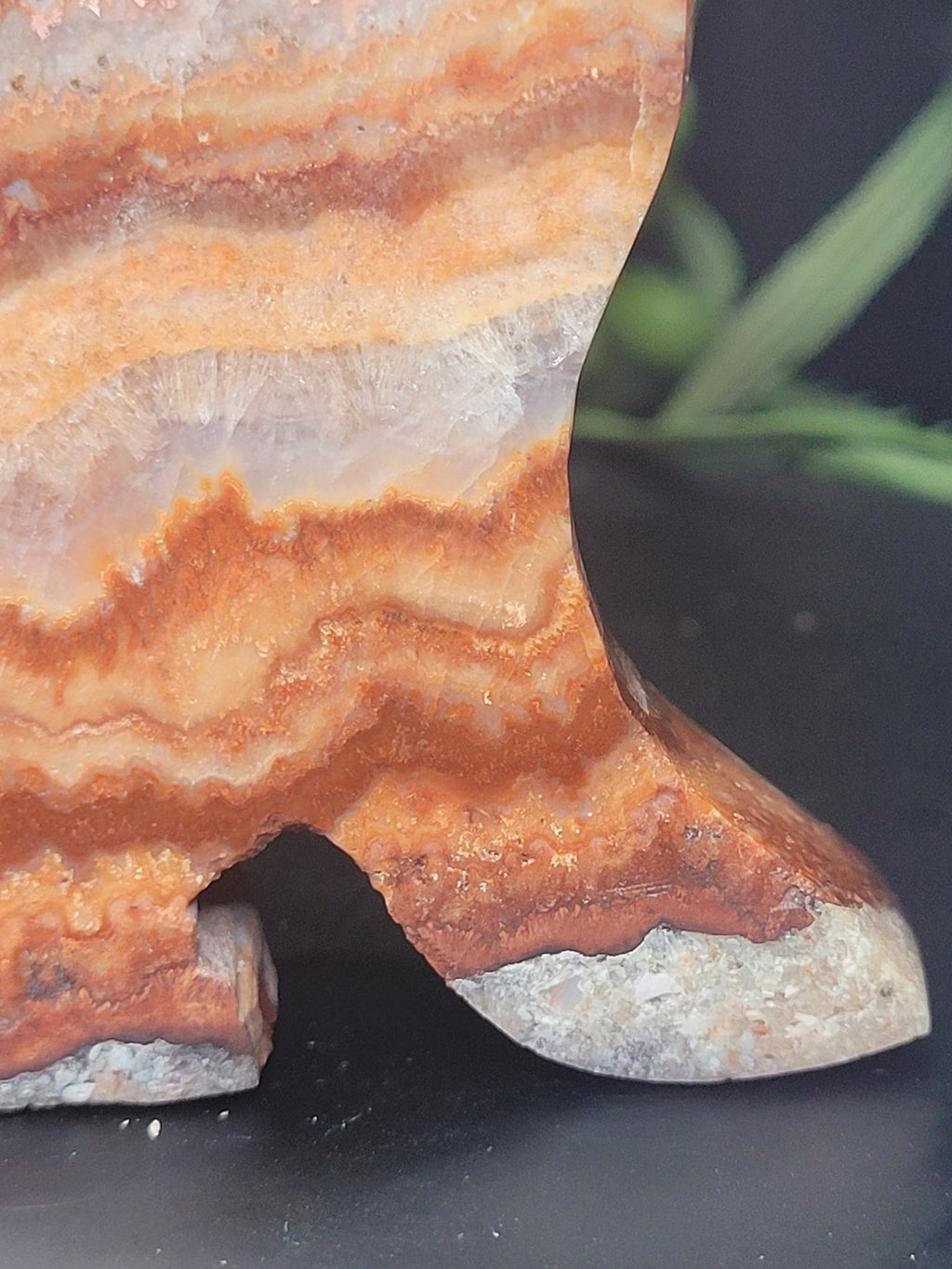 Pink Crazy Lace Agate Fox • Blush Veining