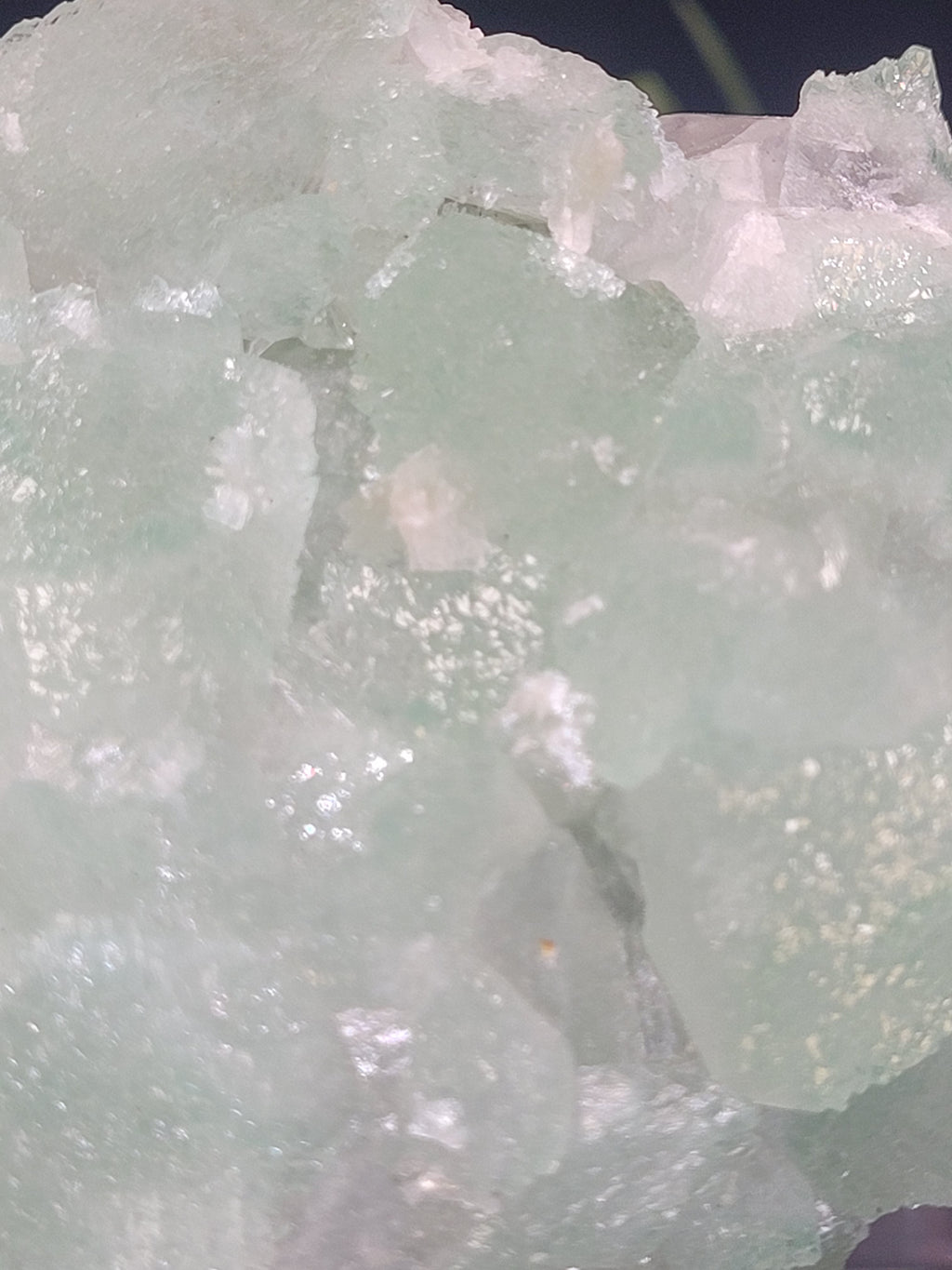 Green Apophyllite Crystal Cluster