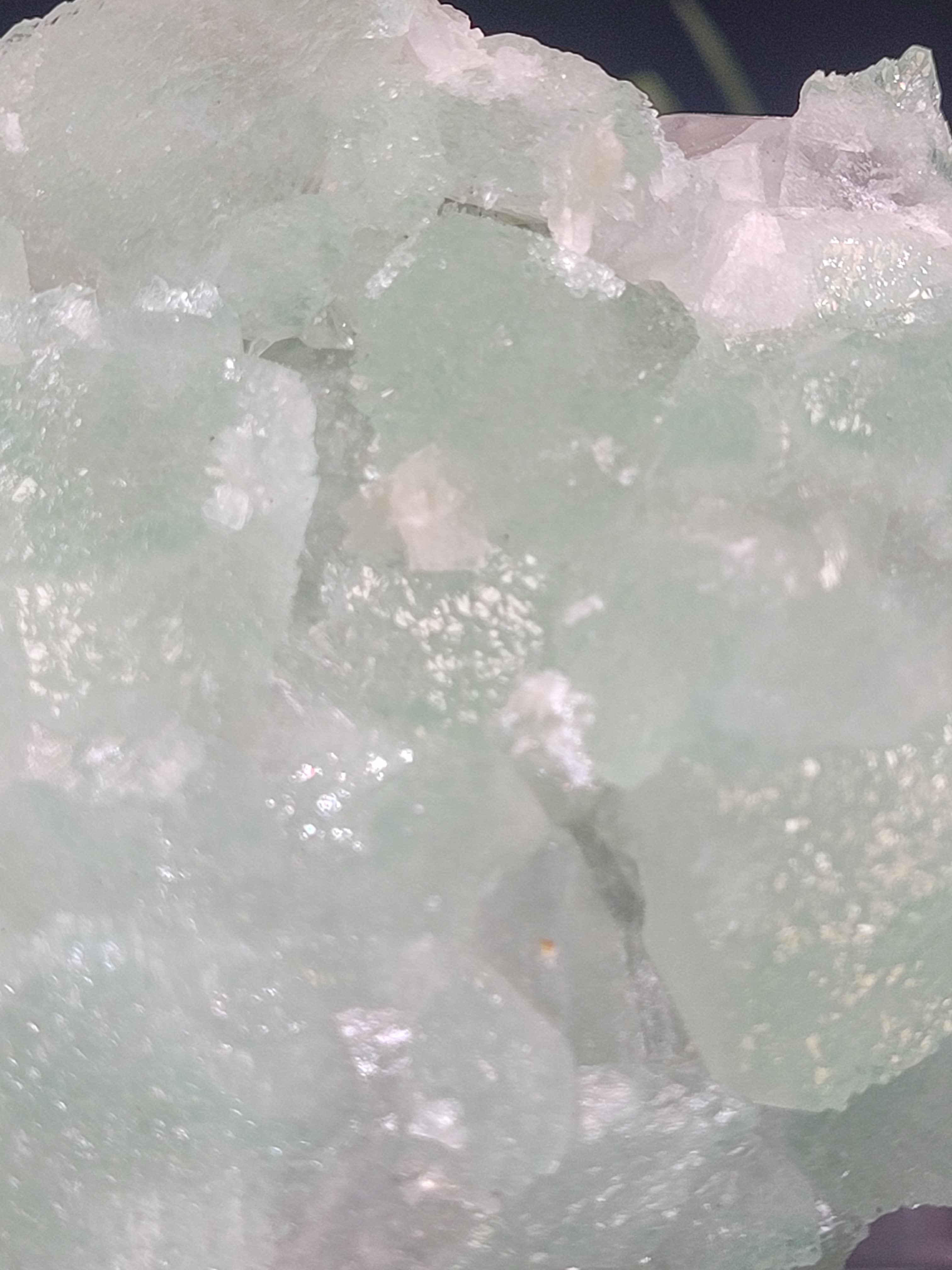 Green Apophyllite Crystal Cluster