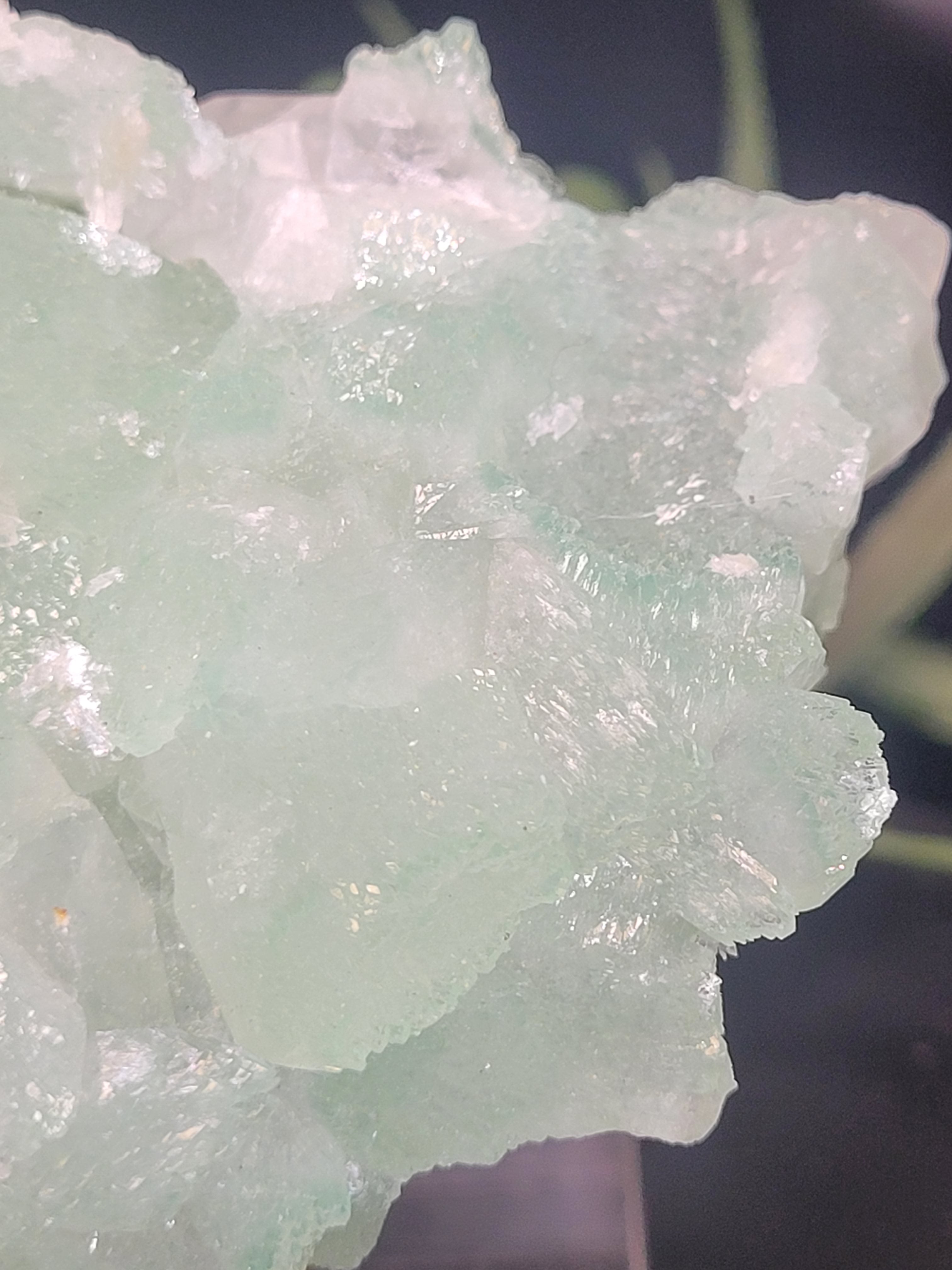 Green Apophyllite Crystal Cluster