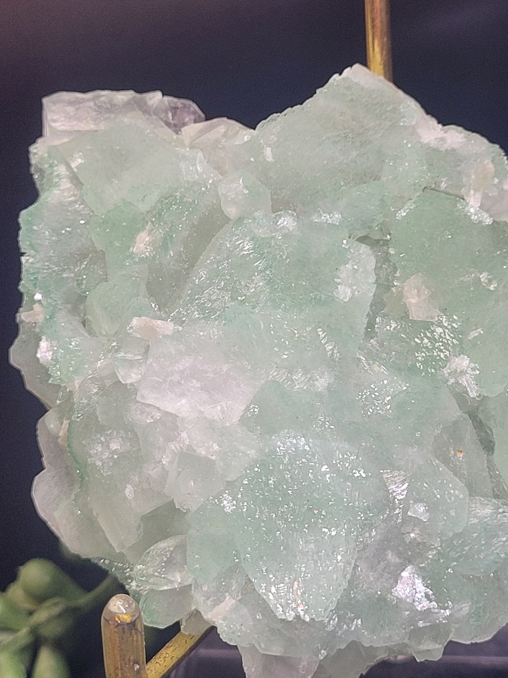 Green Apophyllite Crystal Cluster