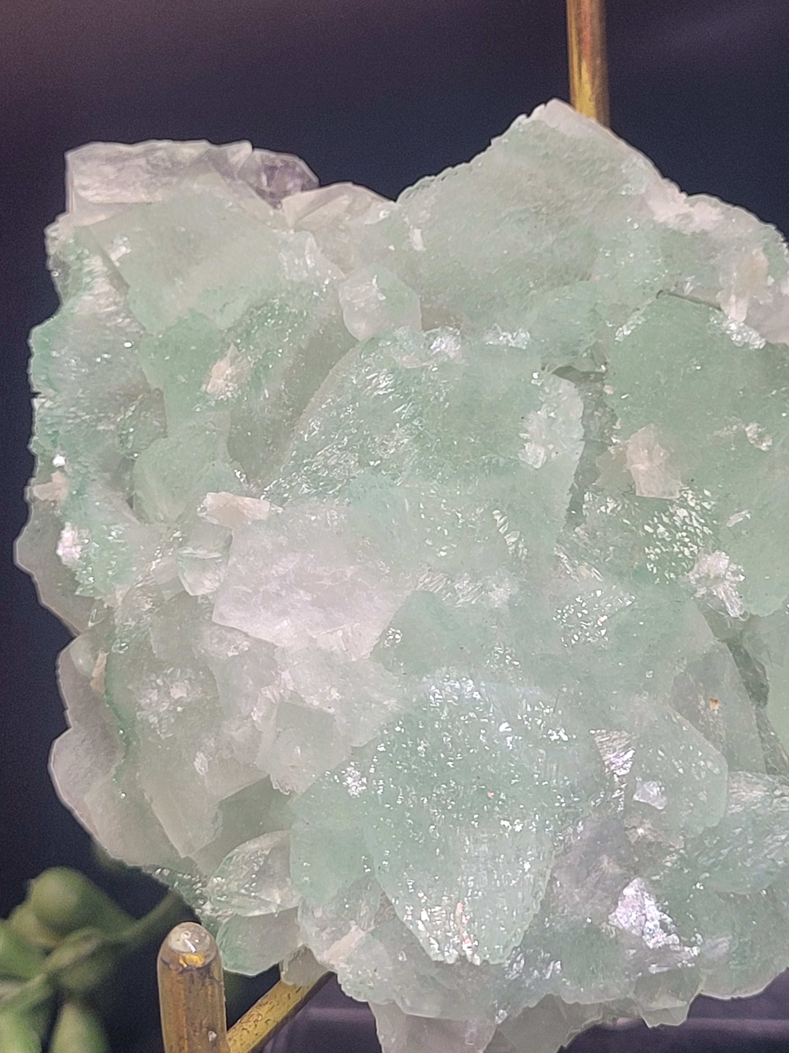 Green Apophyllite Crystal Cluster