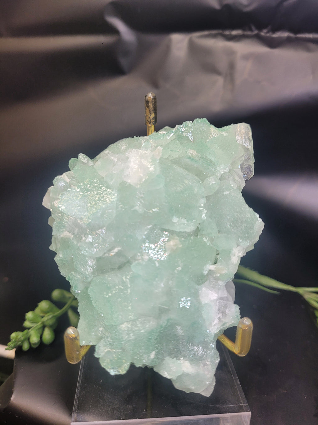 Green Apophyllite Crystal Cluster