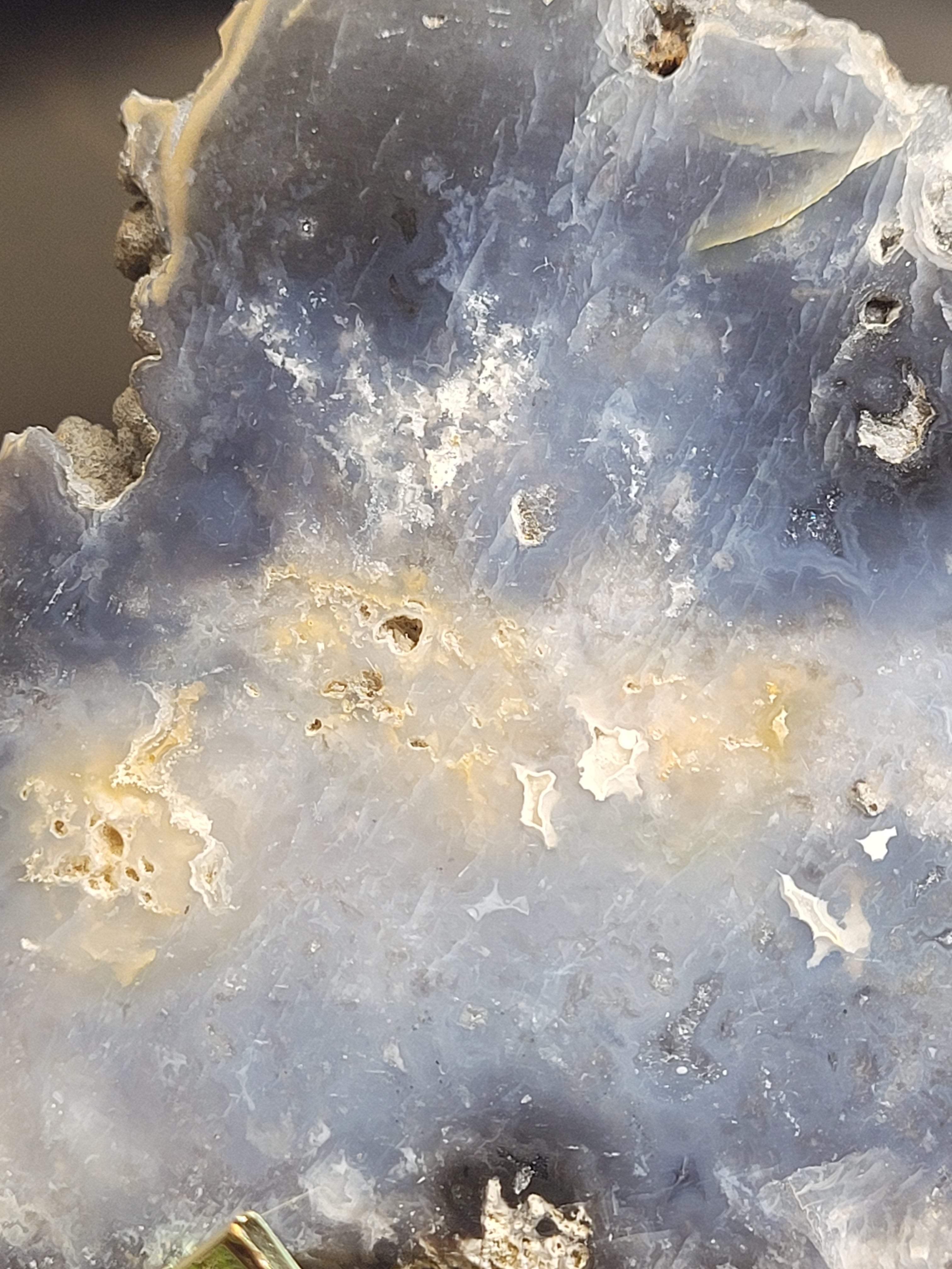 Blue Plume Agate Display Slab