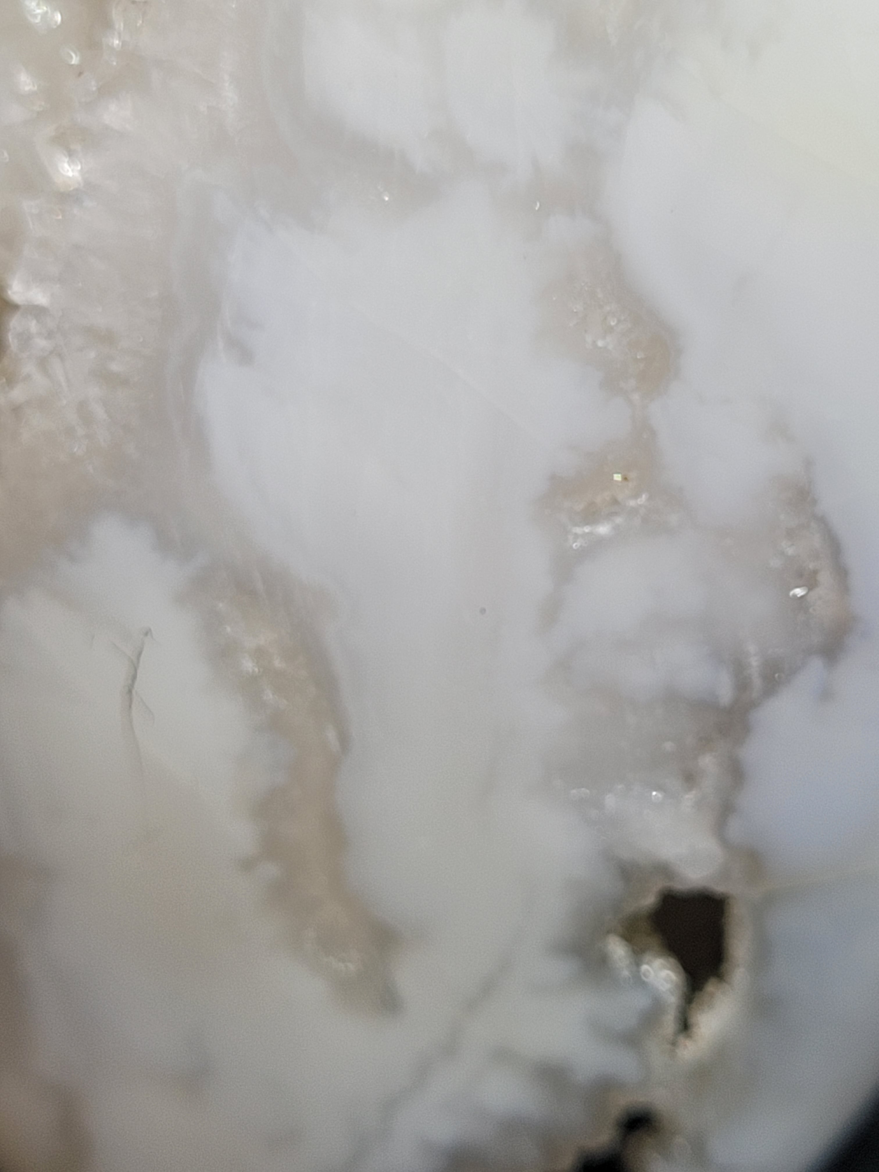 White Plume Agate Freeform • Open Druzy Window