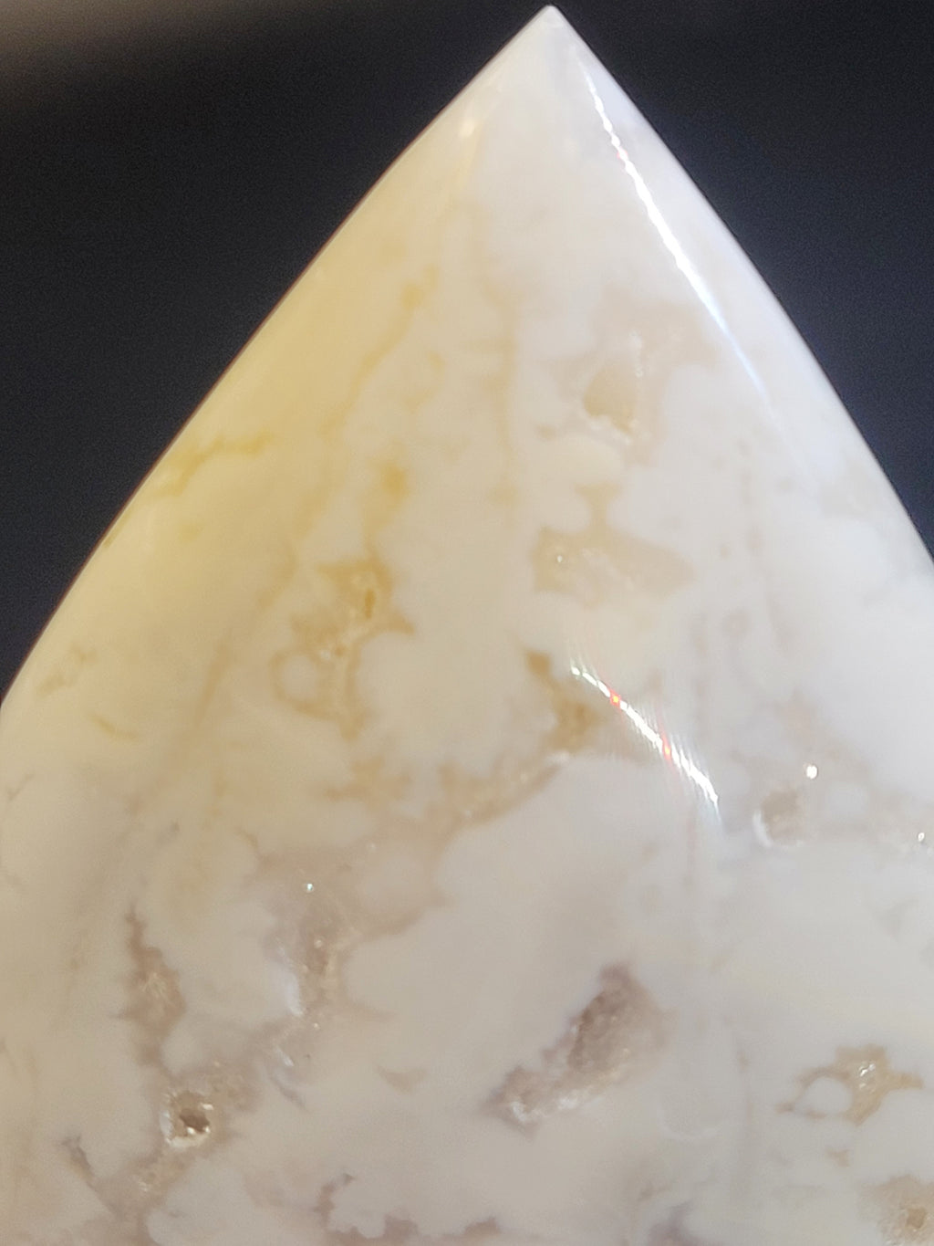 White Plume Agate Flame • Natural Quartz Vugs