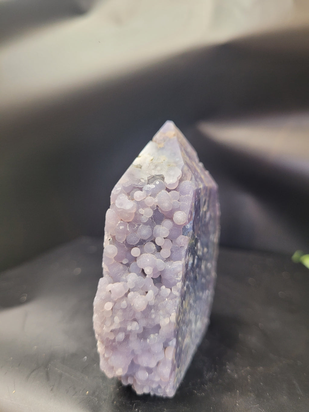 Grape Agate Tower | Botryoidal Purple Chalcedony Crystal