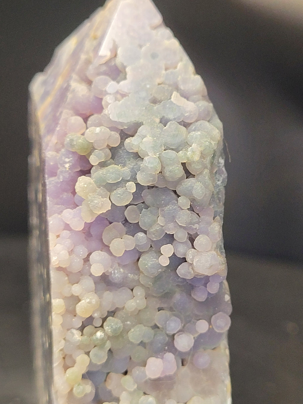 Grape Agate Tower | Botryoidal Purple Chalcedony Crystal
