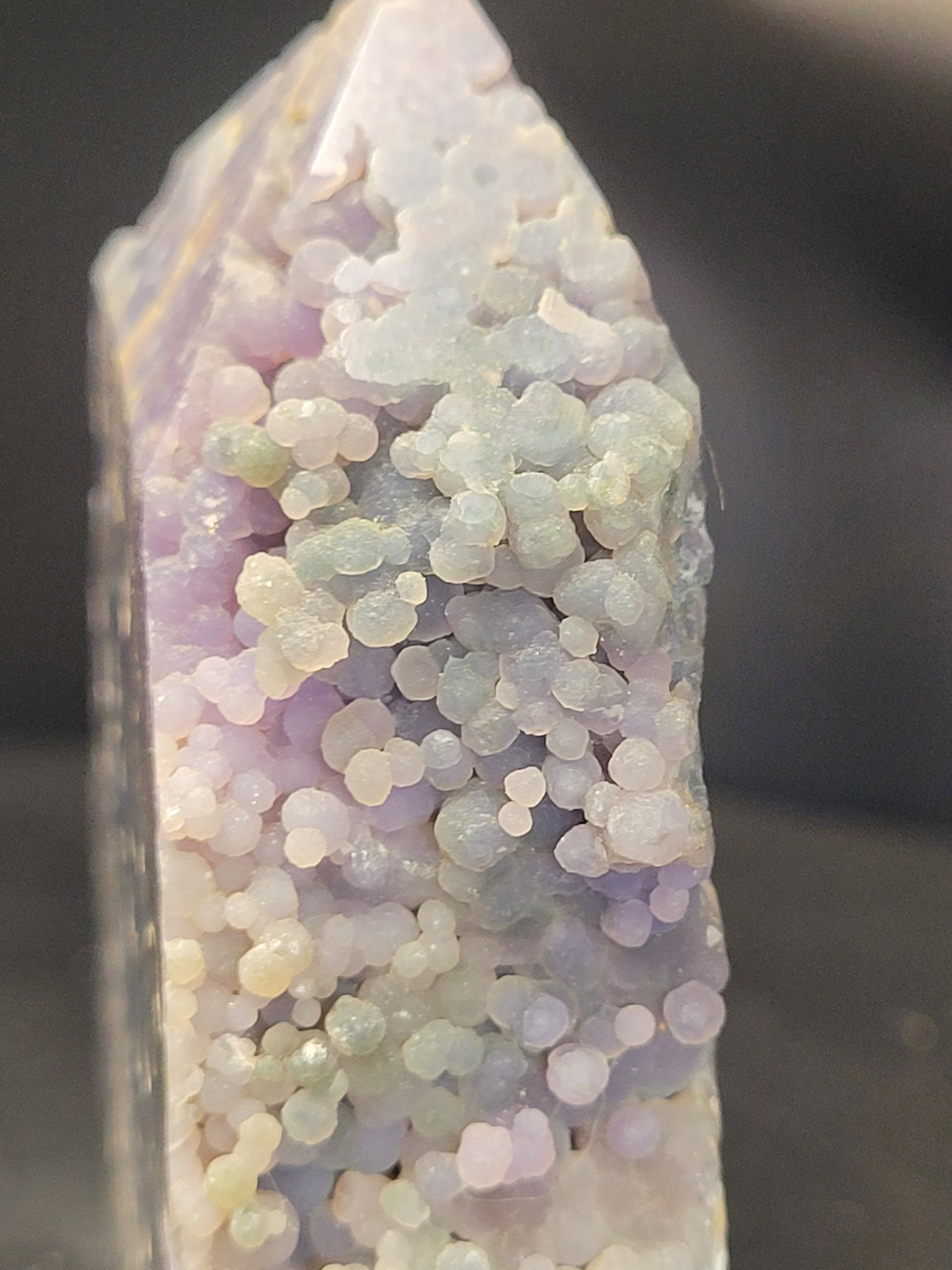 Grape Agate Tower | Botryoidal Purple Chalcedony Crystal