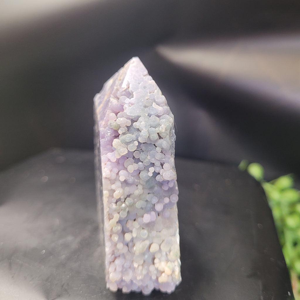 Grape Agate Tower | Botryoidal Purple Chalcedony Crystal