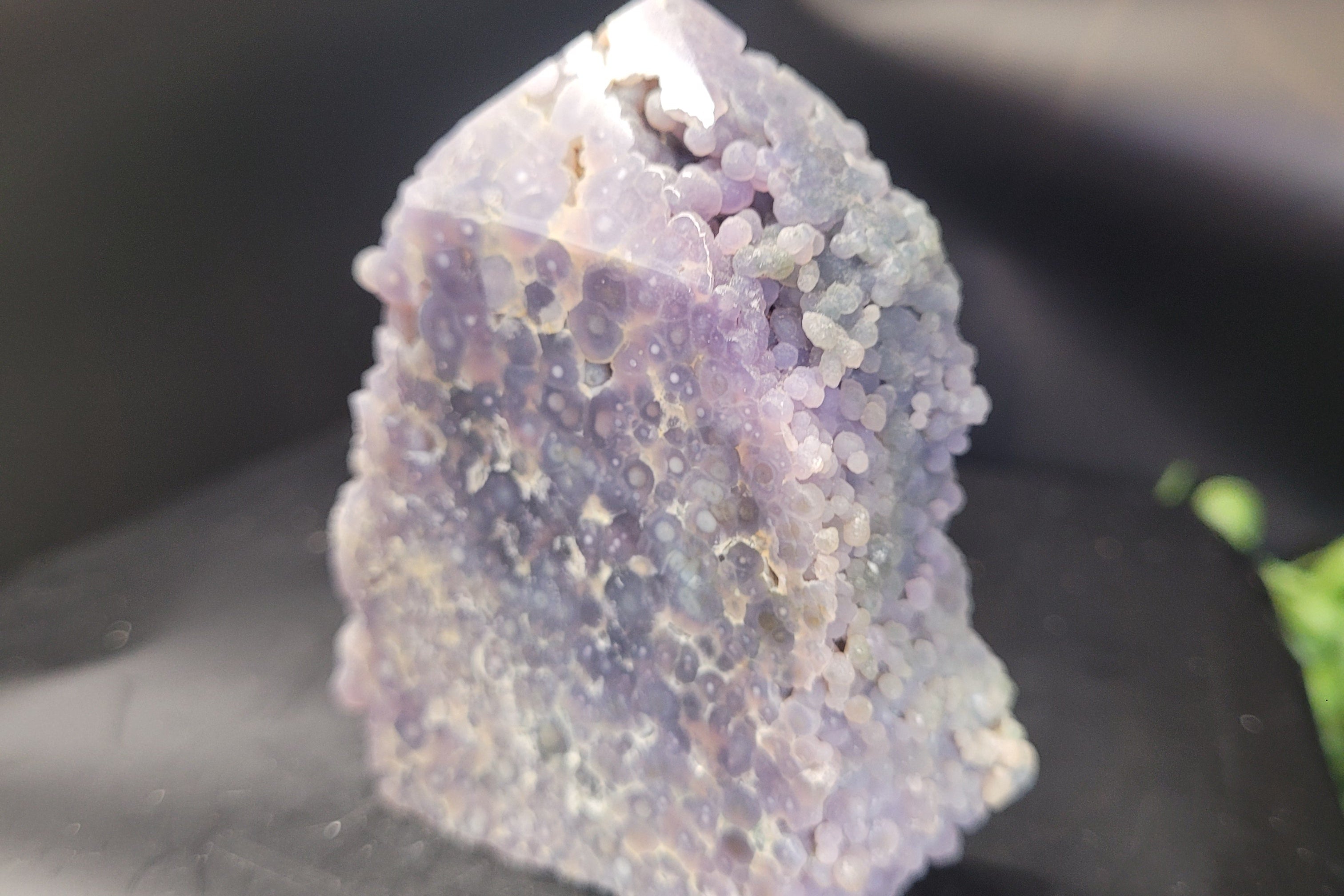 Grape Agate Tower | Botryoidal Purple Chalcedony Crystal