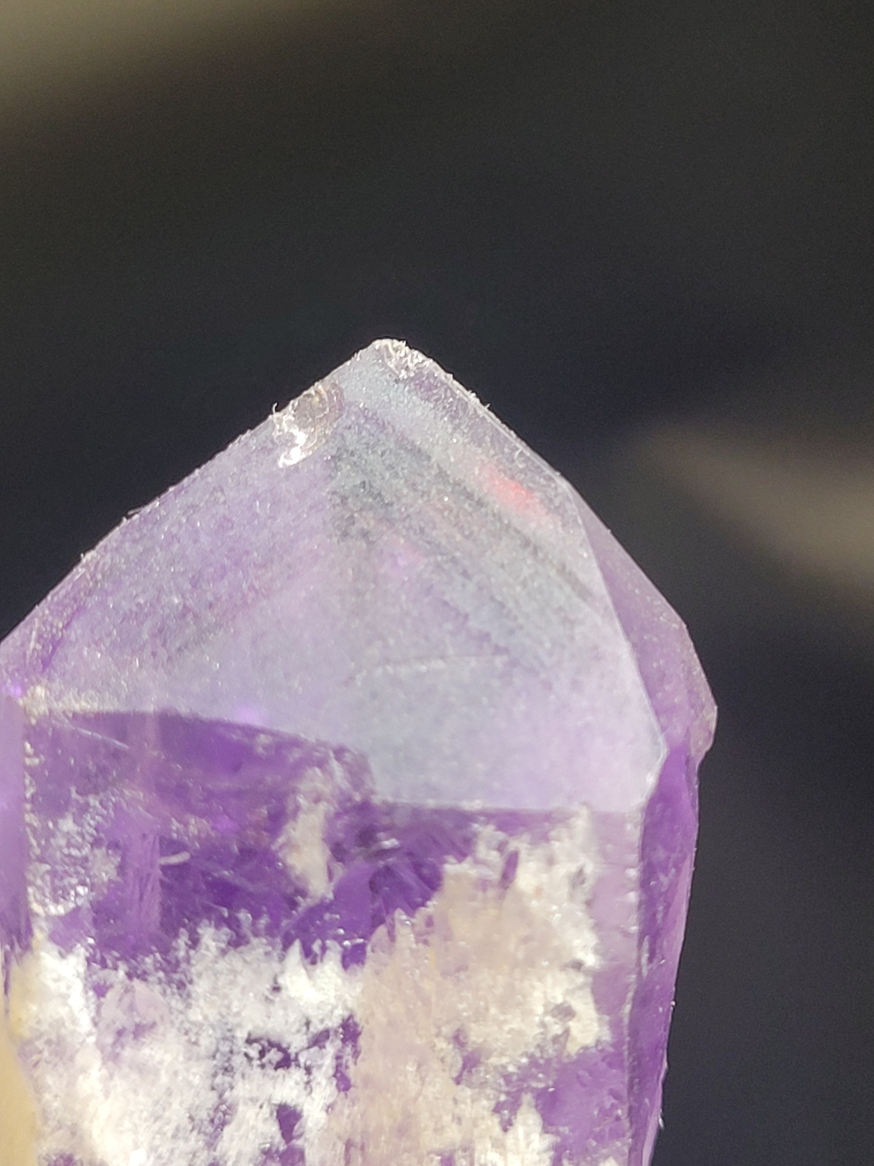 Natural Amethyst Point on Stand | Polished Crystal Display