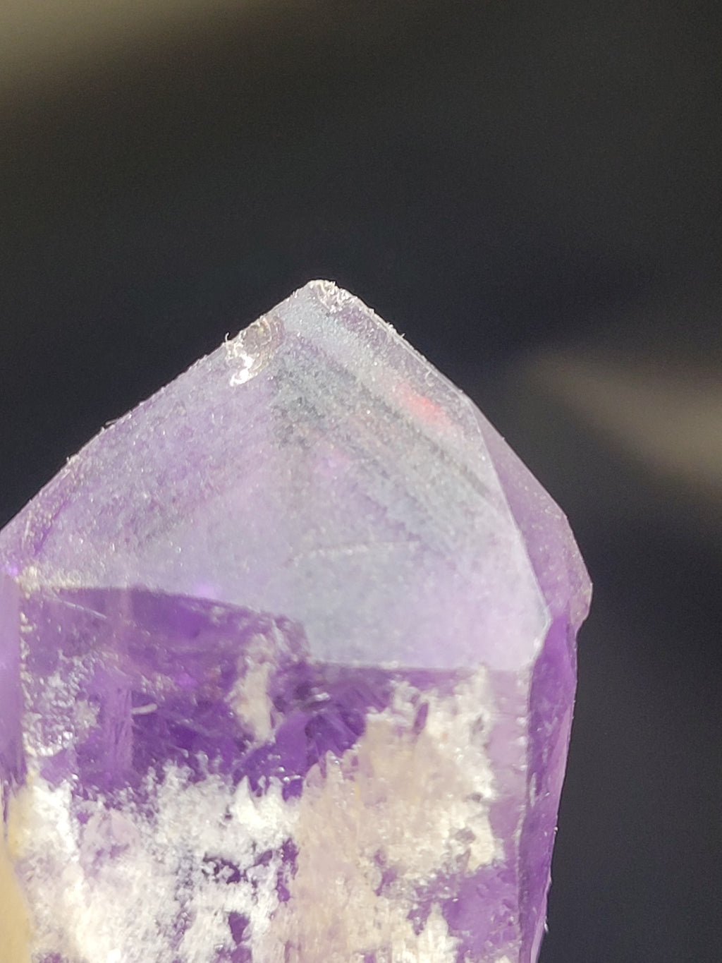 Natural Amethyst Point on Stand | Polished Crystal Display