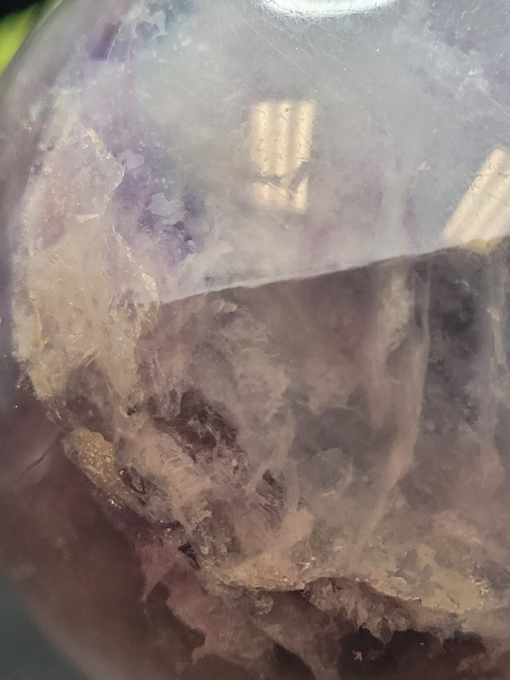 Lavender Fluorite Sphere with Natural Rainbows