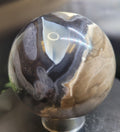 Volcano Agate Sphere | UV Reactive Banded Agate Crystal Sphere
