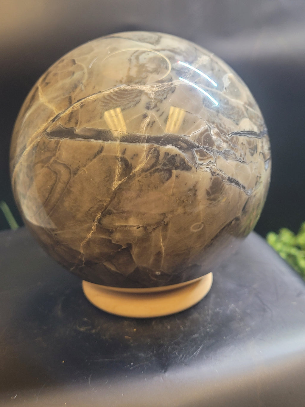 Volcano Agate Sphere | UV Reactive Natural Agate Crystal Sphere
