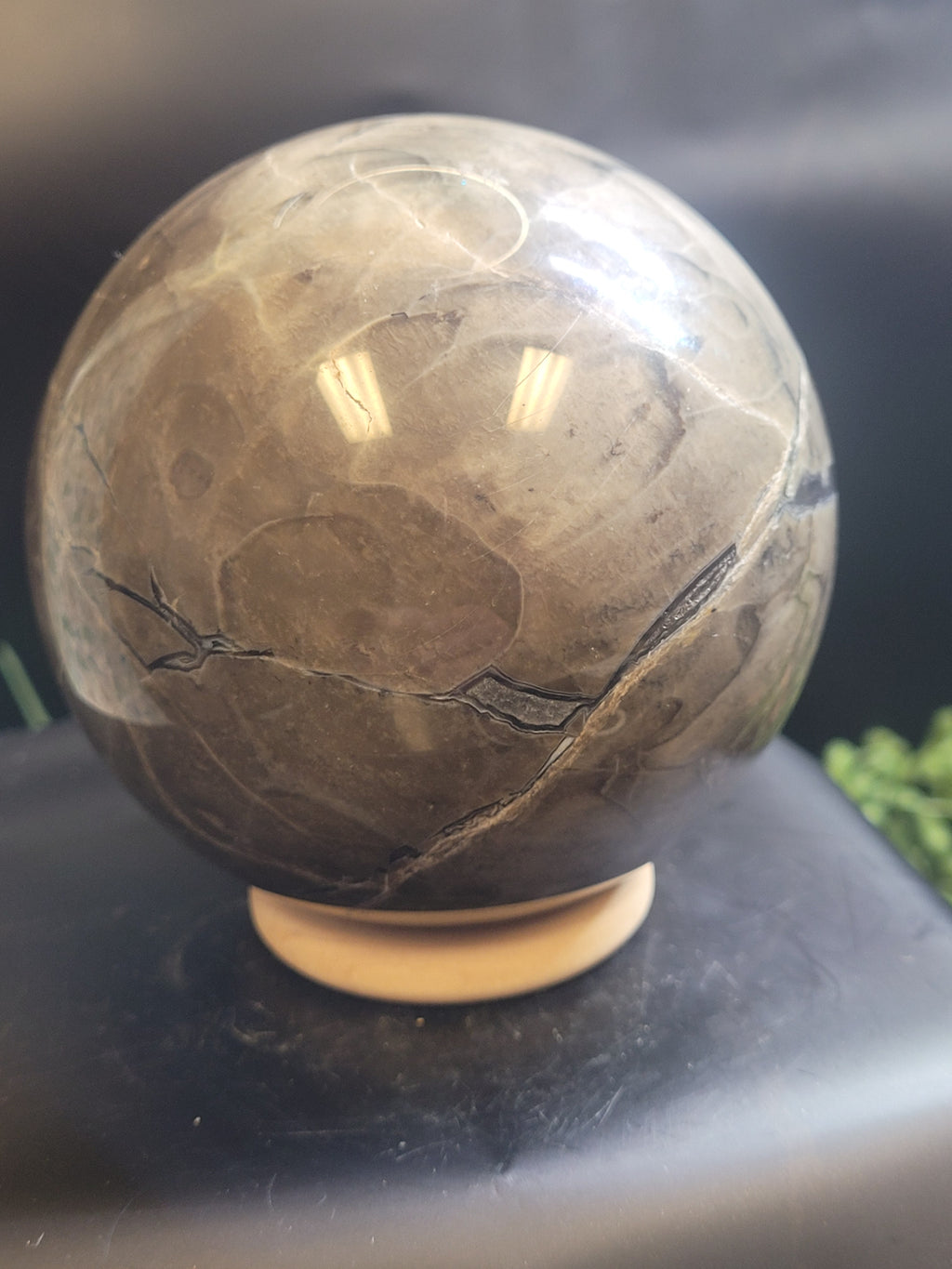 Volcano Agate Sphere | UV Reactive Natural Agate Crystal Sphere