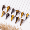 Tiger Eye Pendulum | Faceted Gemstone Dowsing Pendulum