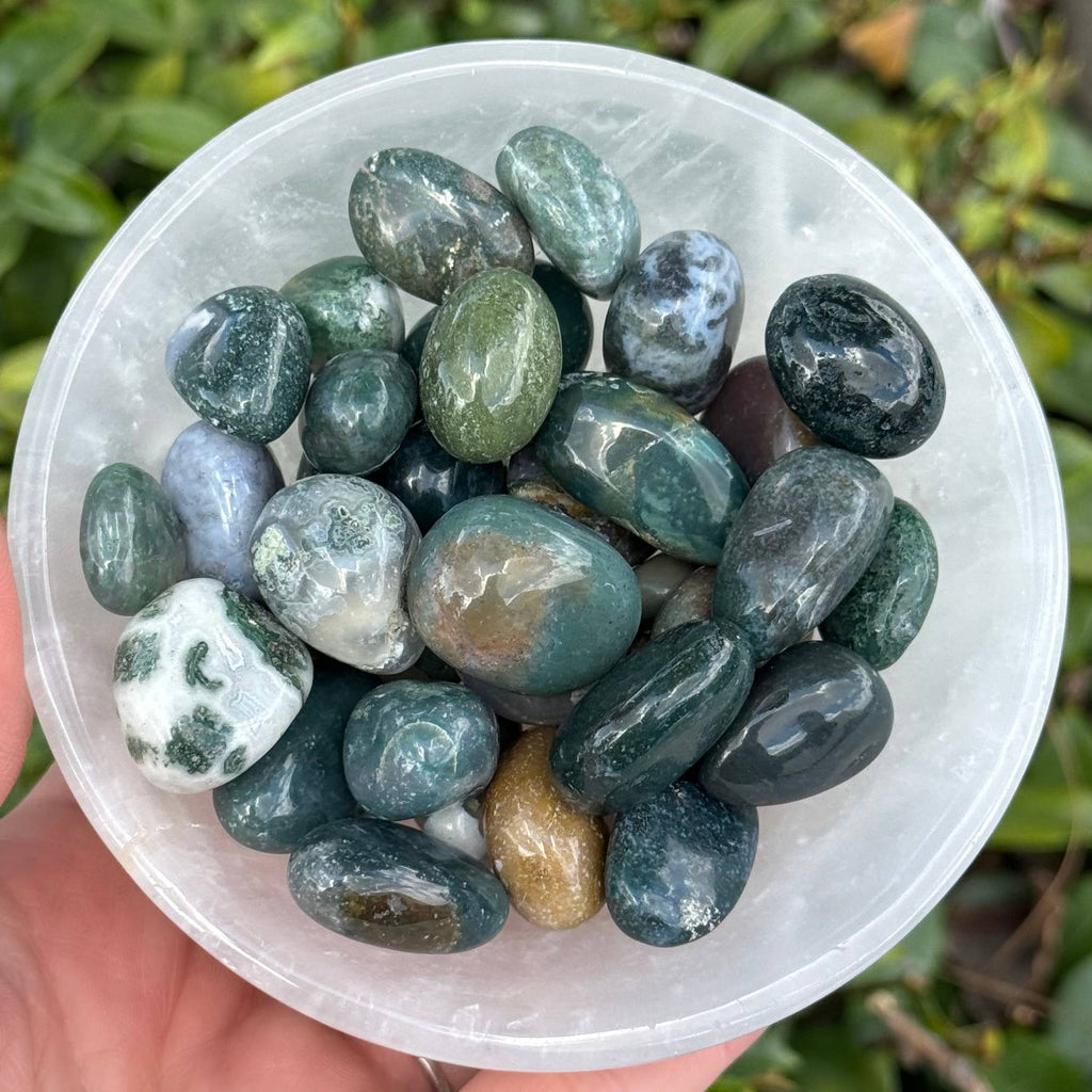 Moss Agate Tumble Stone