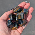 Blue Tiger's Eye (Hawk's Eye) Tumble Stone
