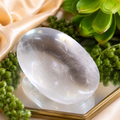 Clear Quartz Palm Stone | Exact Stone Pictured