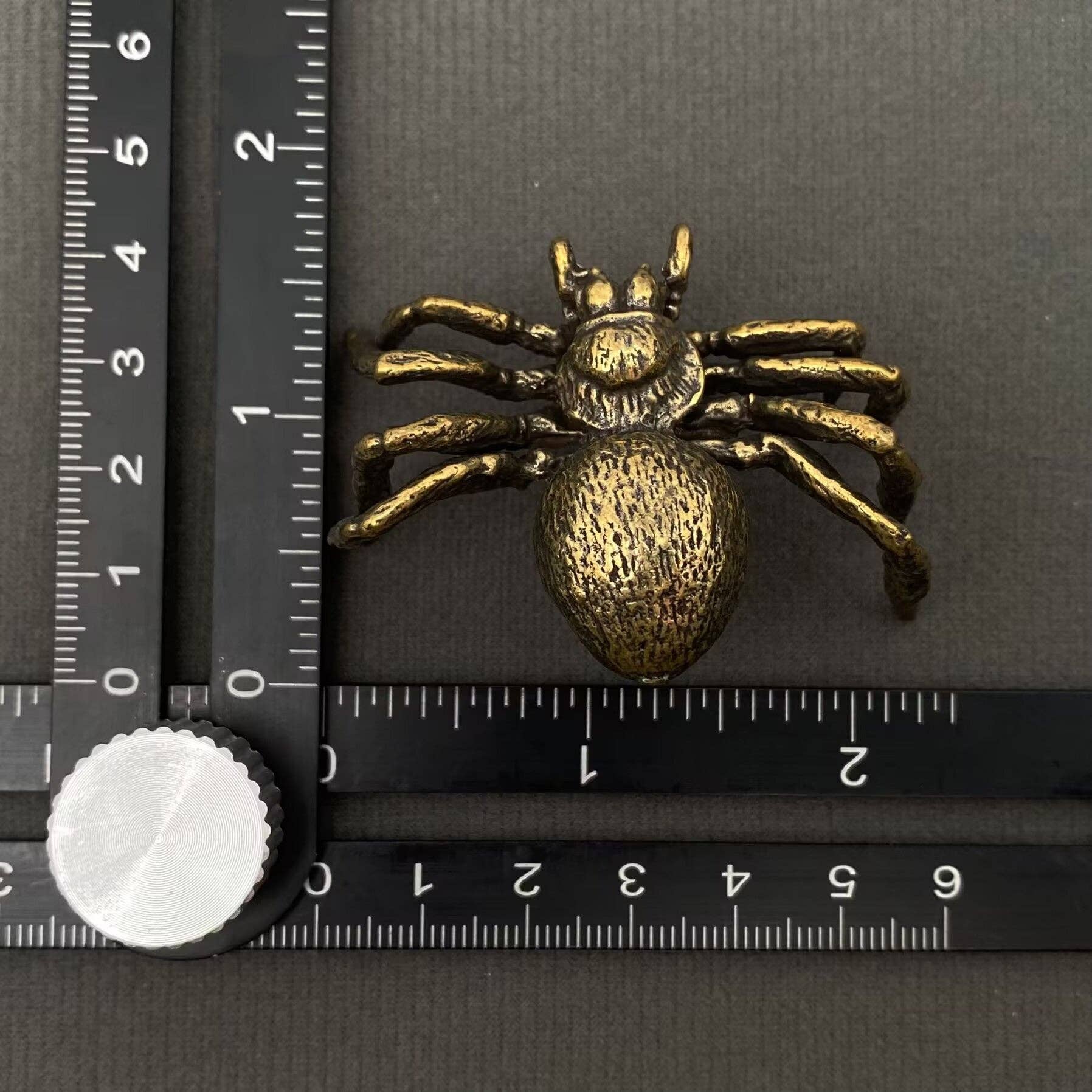 Solid Brass Spider Figurine