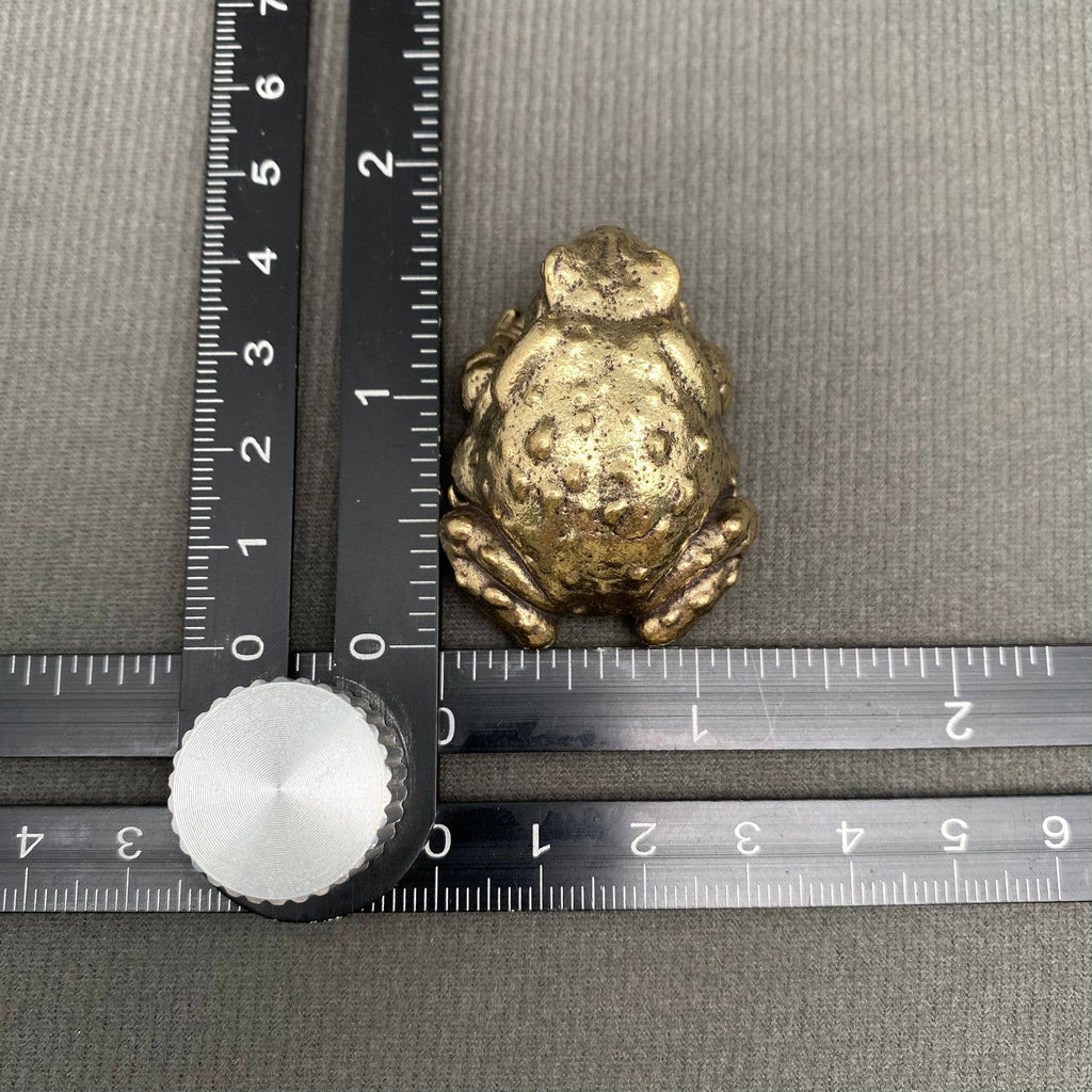 Solid Brass Toad Figurine